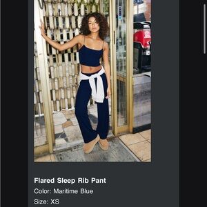 Garage Women's Navy Blue Pants & Top Set